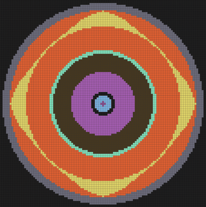 Cross-section of the 200kT tritium-boosted plutonium core design