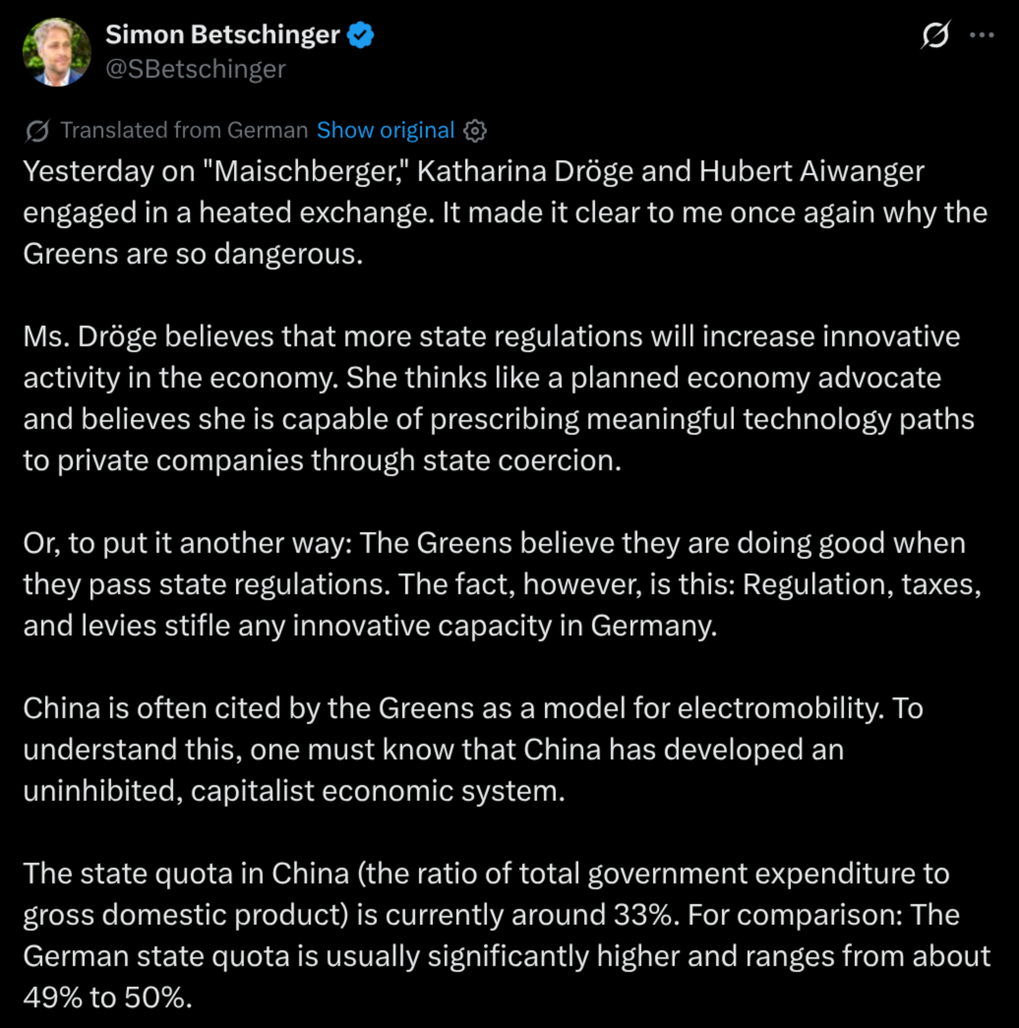 Tweet by Simon Betschinger (@SBetschinger)